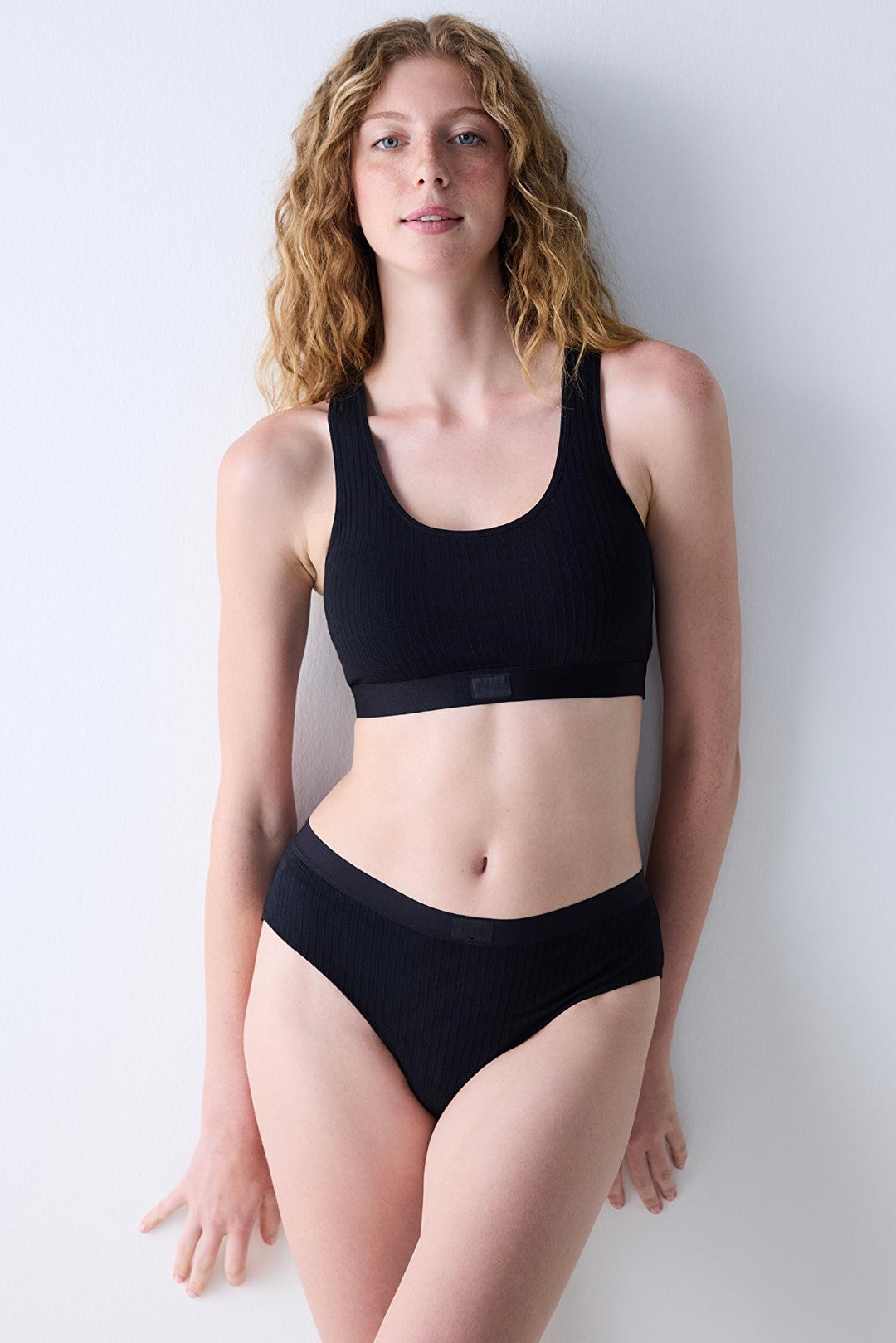 Removable Padded Racer Black Bra