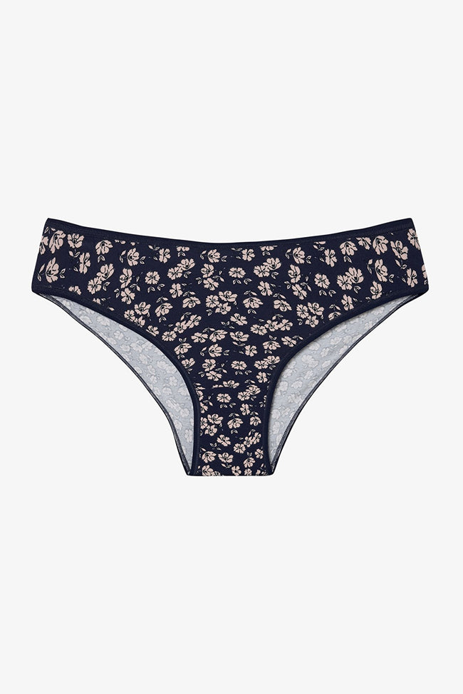 Darker Flower Floral Patterned Low Waist 5-Pack Slip Panties Main Image