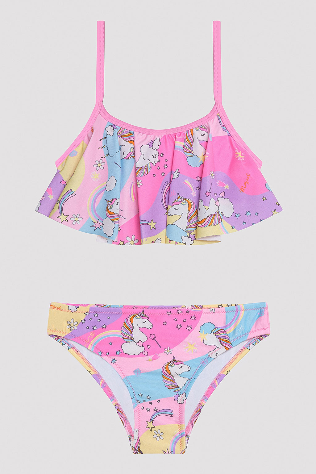 Girls Unicorn Bandeau Bikini Set