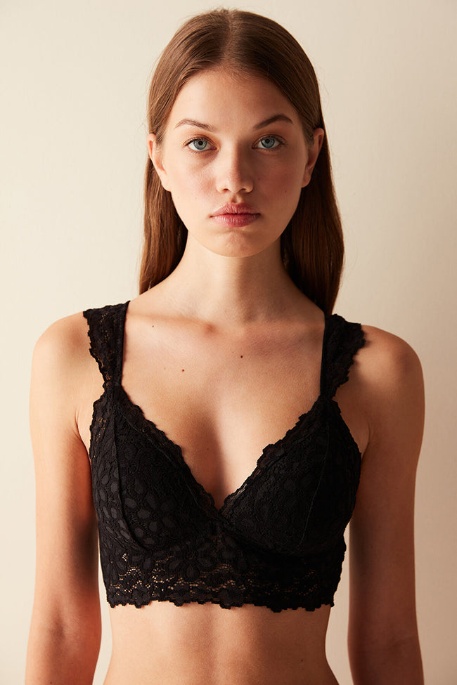 Sole Back Black Bralet Hover Image