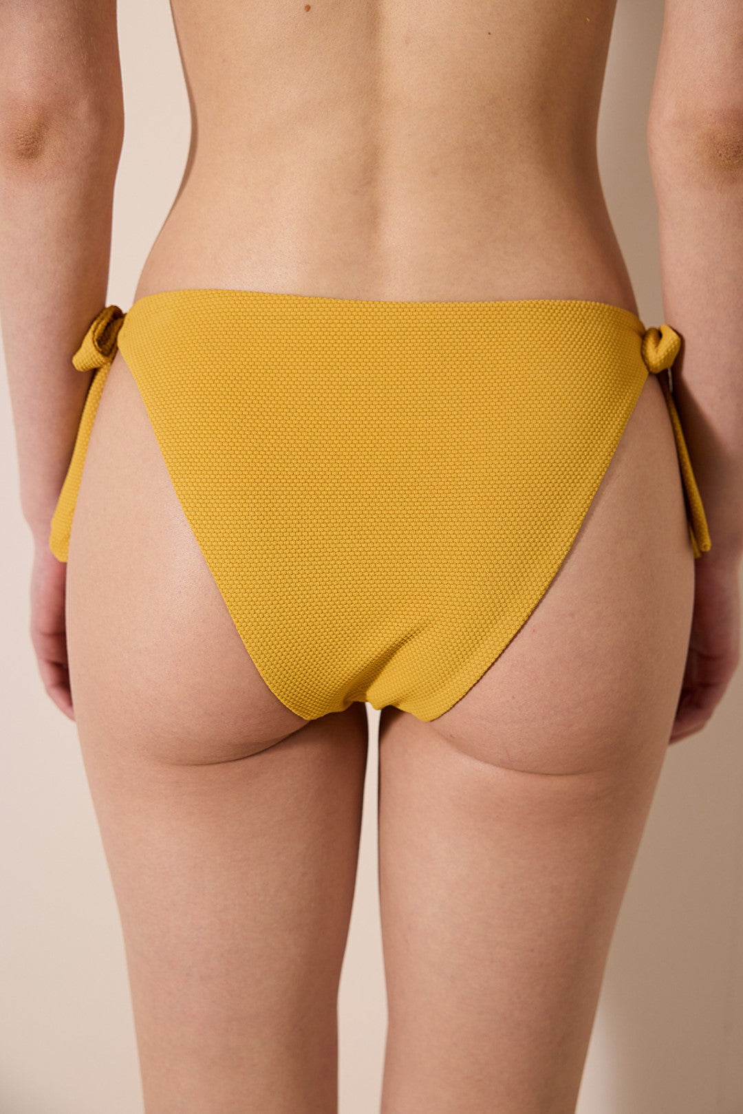 Amar Brazilian Textured Yellow Bikini Bottom