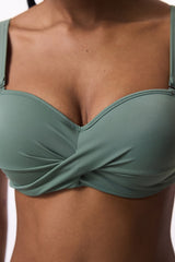 Khaki Beauty Underwire Balconette Bikini Top