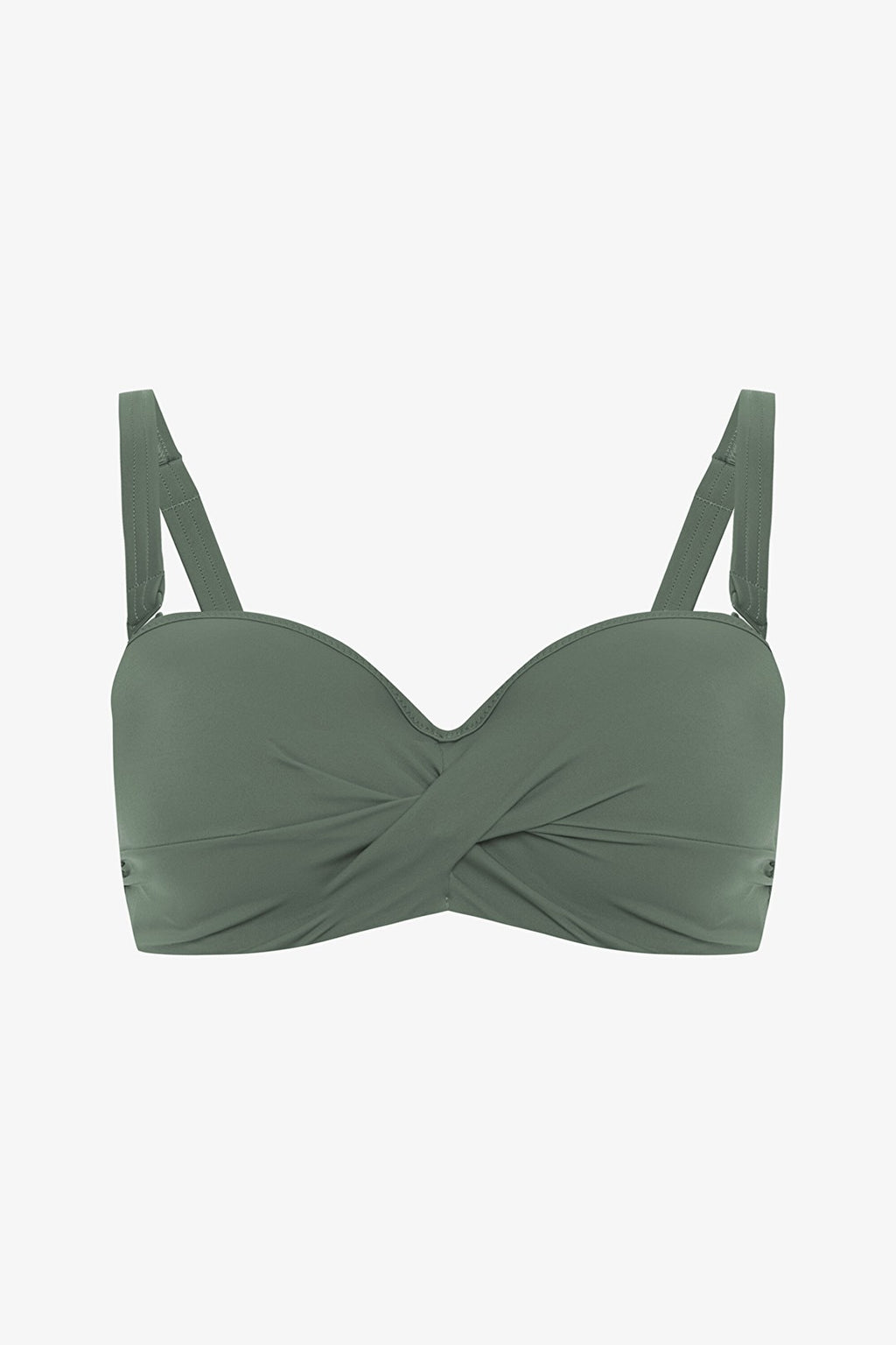 Khaki Beauty Underwire Balconette Bikini Top