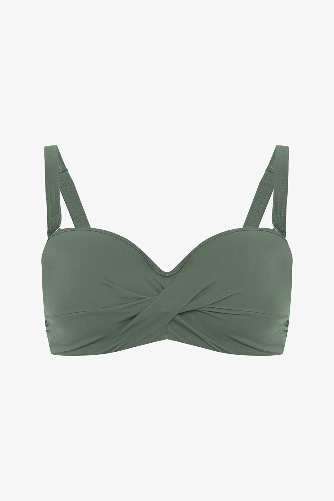 Khaki Beauty Underwire Balconette Bikini Top