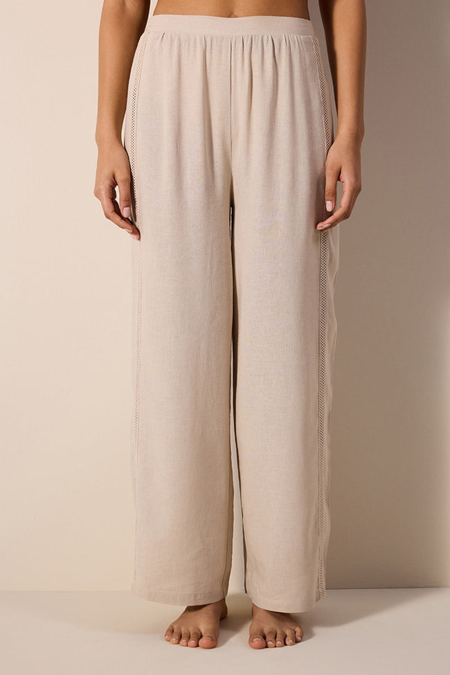Marena Stone Color Trousers Hover Image