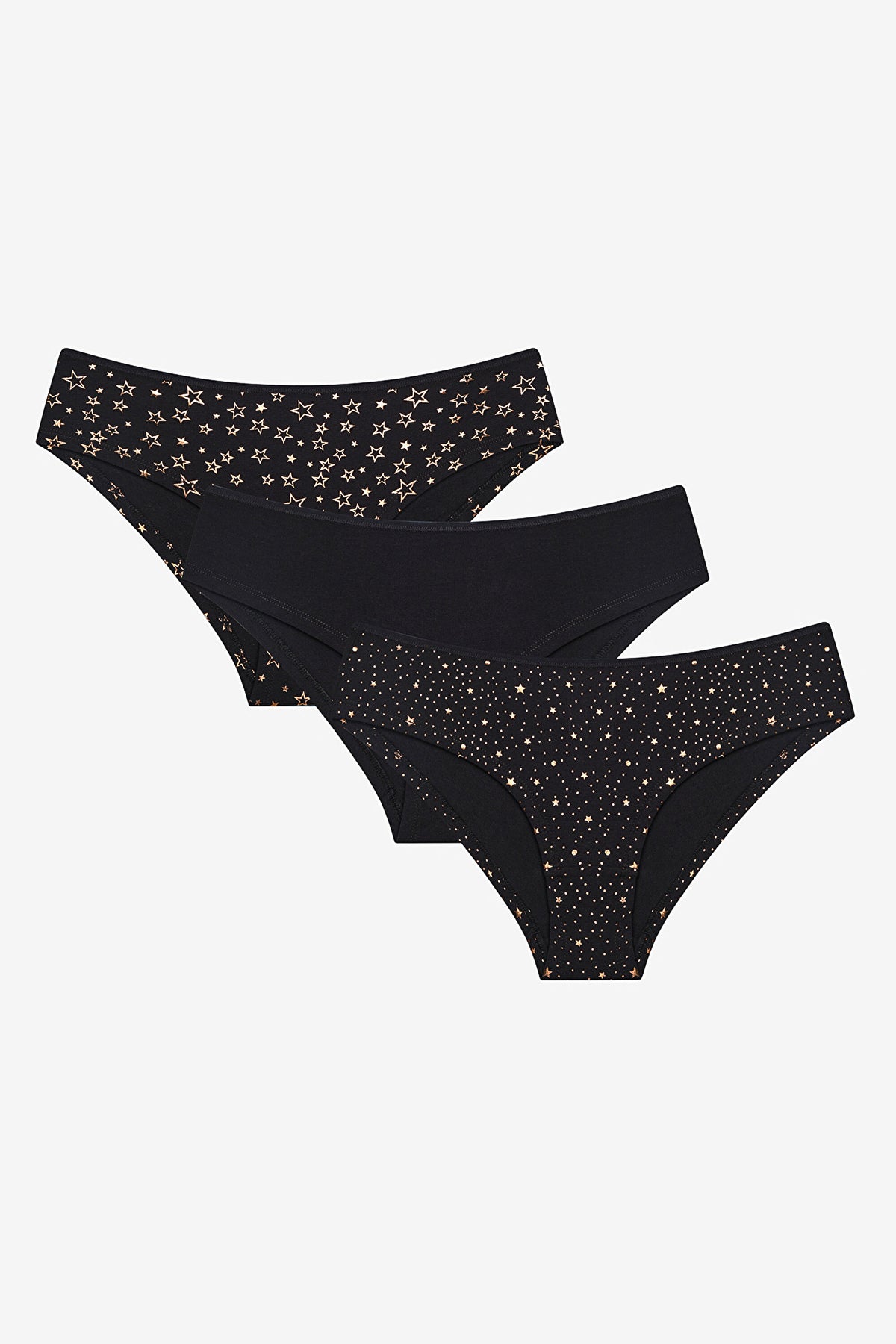 Shinny Stars 3-Pack Multicolored Hister Panties