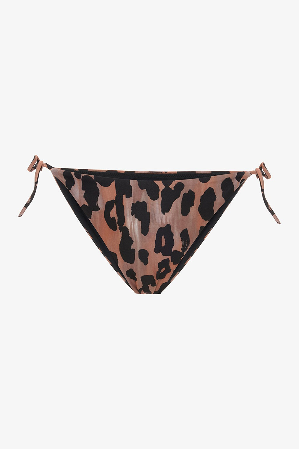 Clove Minimal Cut Leopard Print Bikini Top