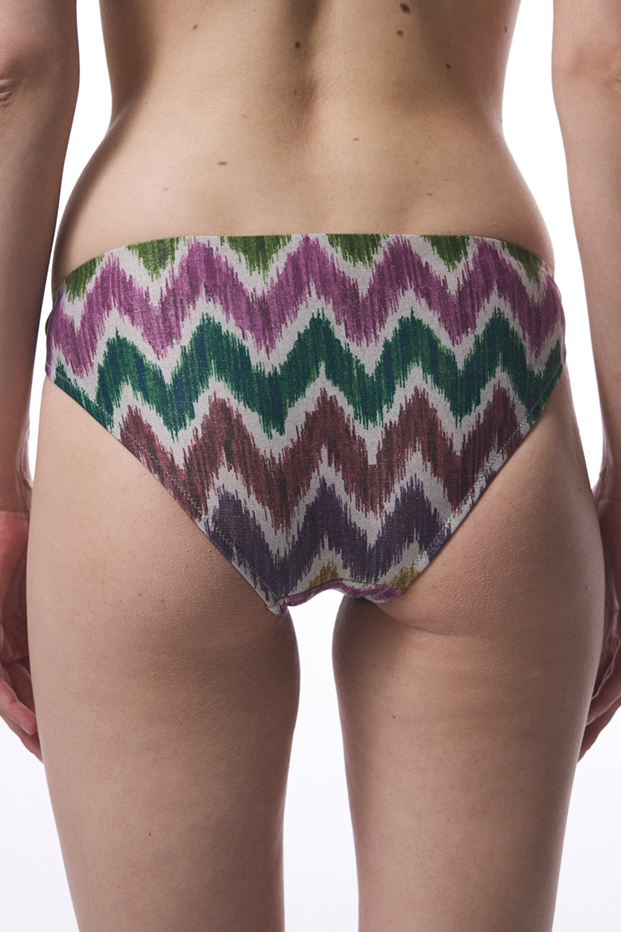 Celine Side Zigzag Buckle Slip Bikini Bottom