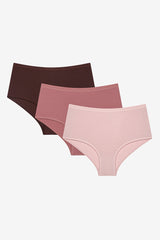 Earth Tones 3-Pack Highwaist Multicolored Briefs