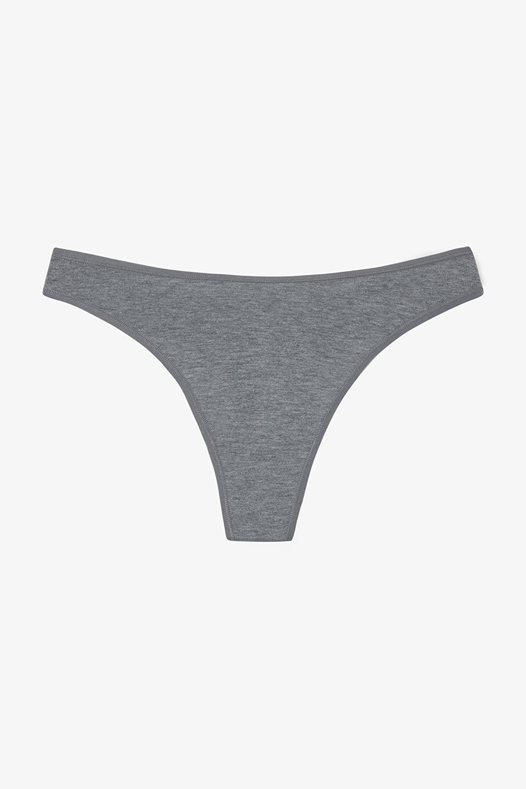 Floral Patterned Quiet Rose Normal Waist 3-Pack Cotton Thong Panties