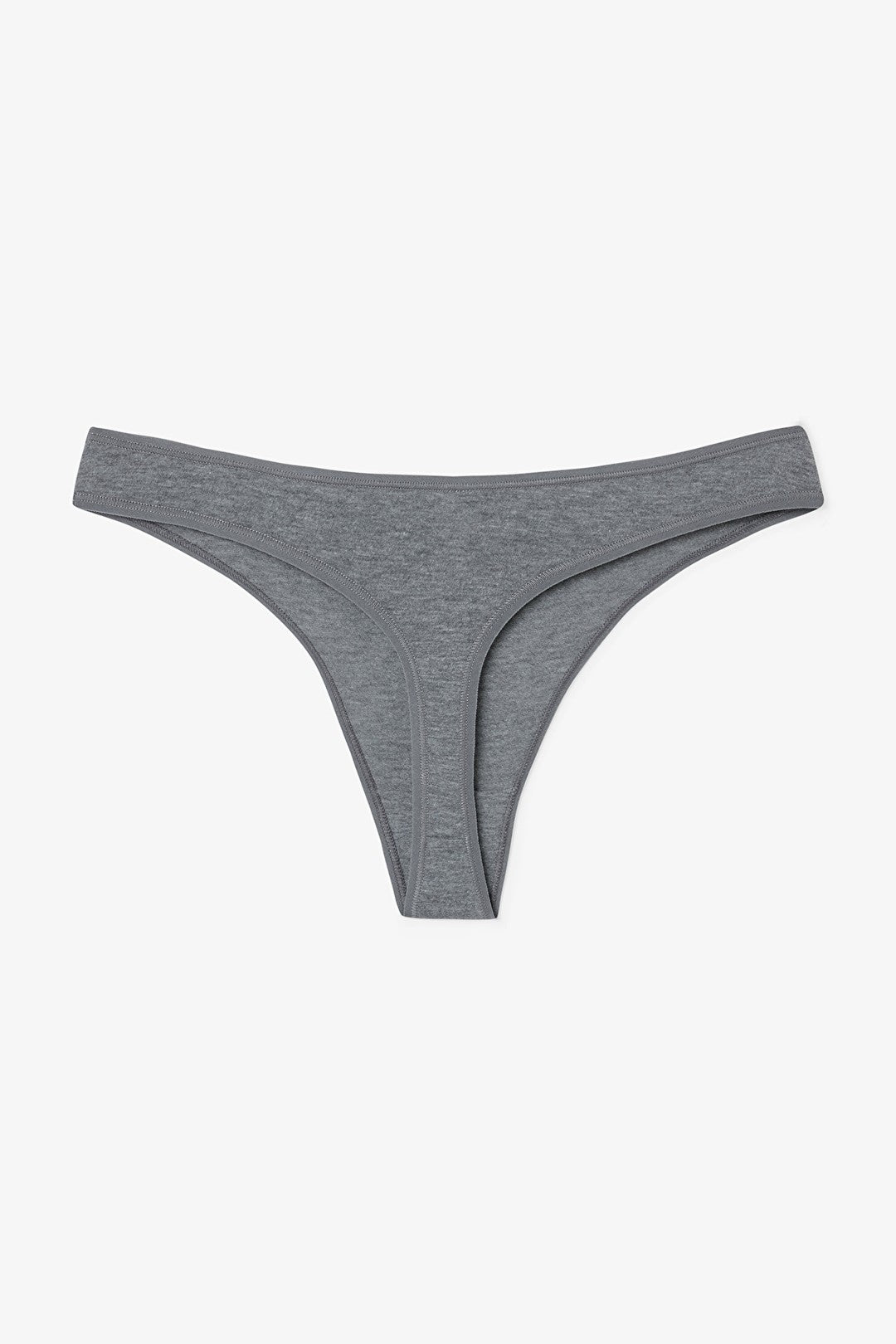 Floral Patterned Quiet Rose Normal Waist 3-Pack Cotton Thong Panties