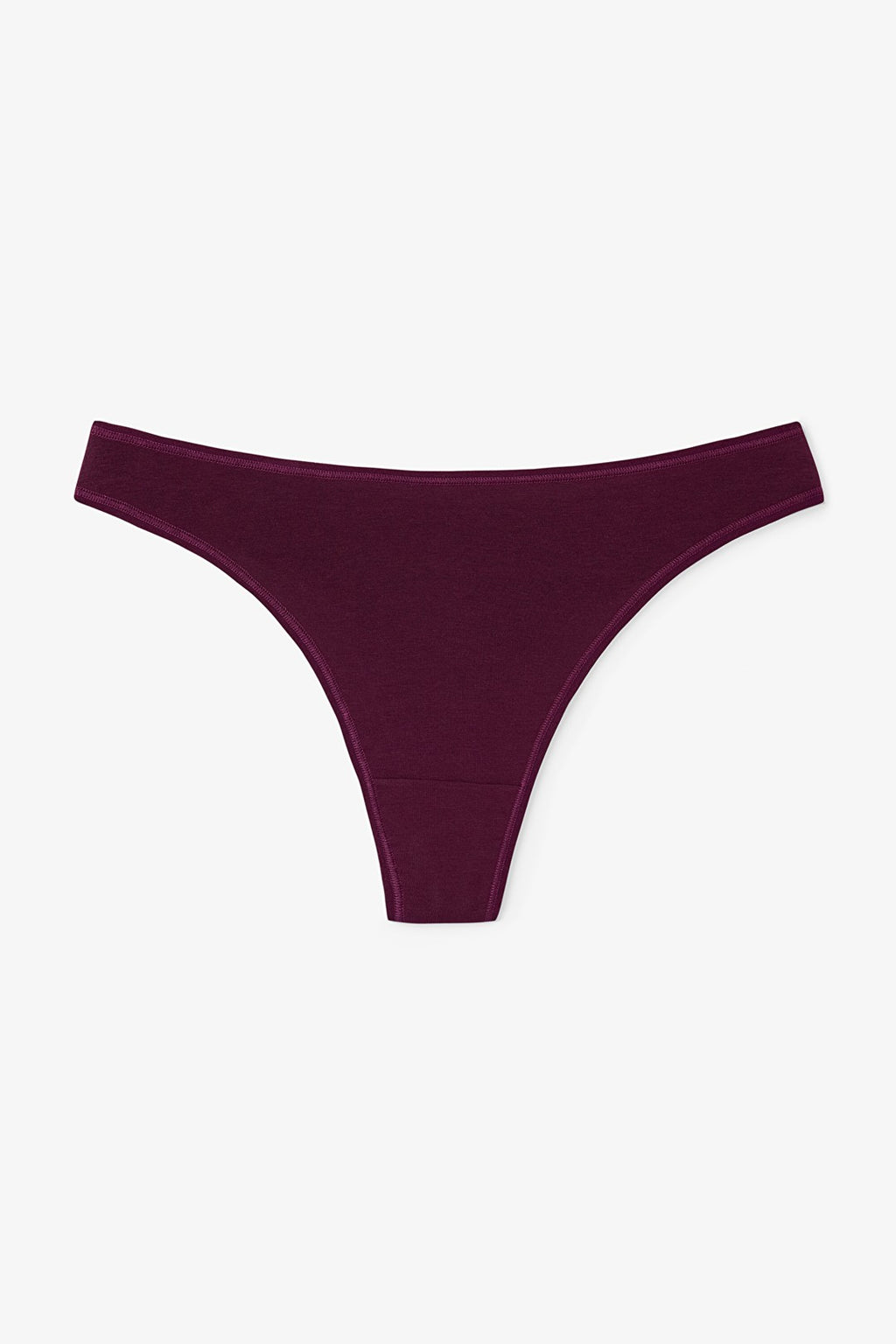 Floral Patterned Quiet Rose Normal Waist 3-Pack Cotton Thong Panties