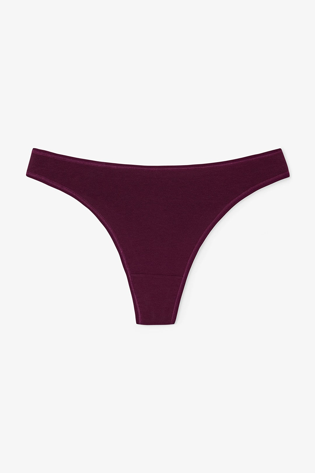 Floral Patterned Quiet Rose Normal Waist 3-Pack Cotton Thong Panties