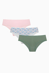 Sweet Bouquet 3-Piece Cover Multicolored Slip Panties