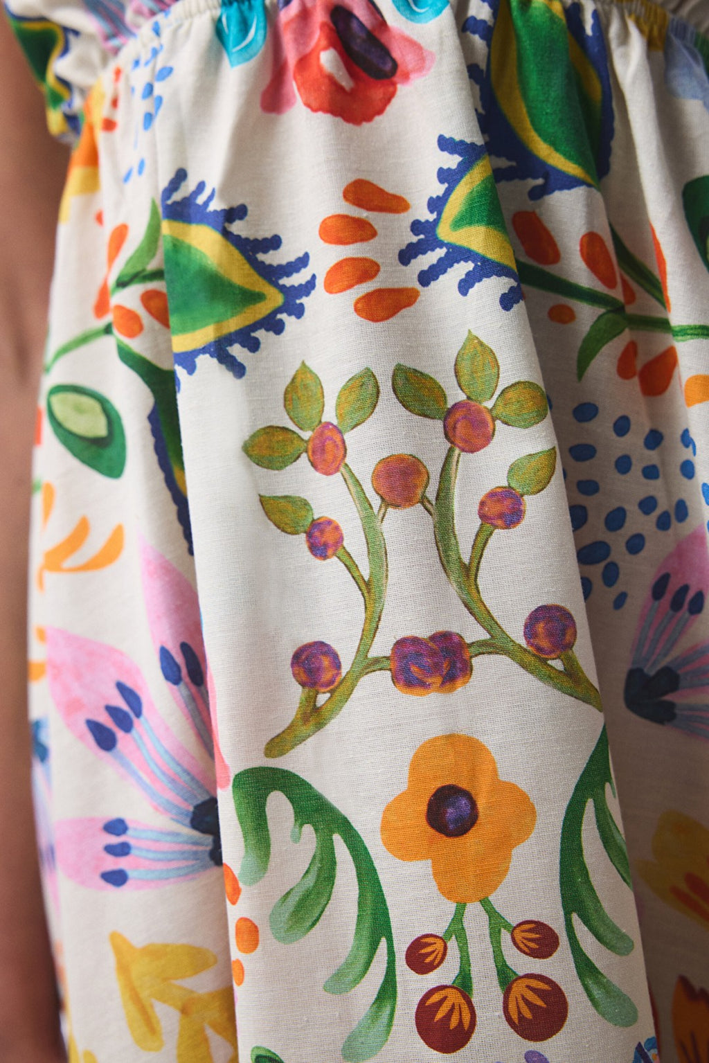 Ila Floral Patterned Maxi V-Neck Beach Dress