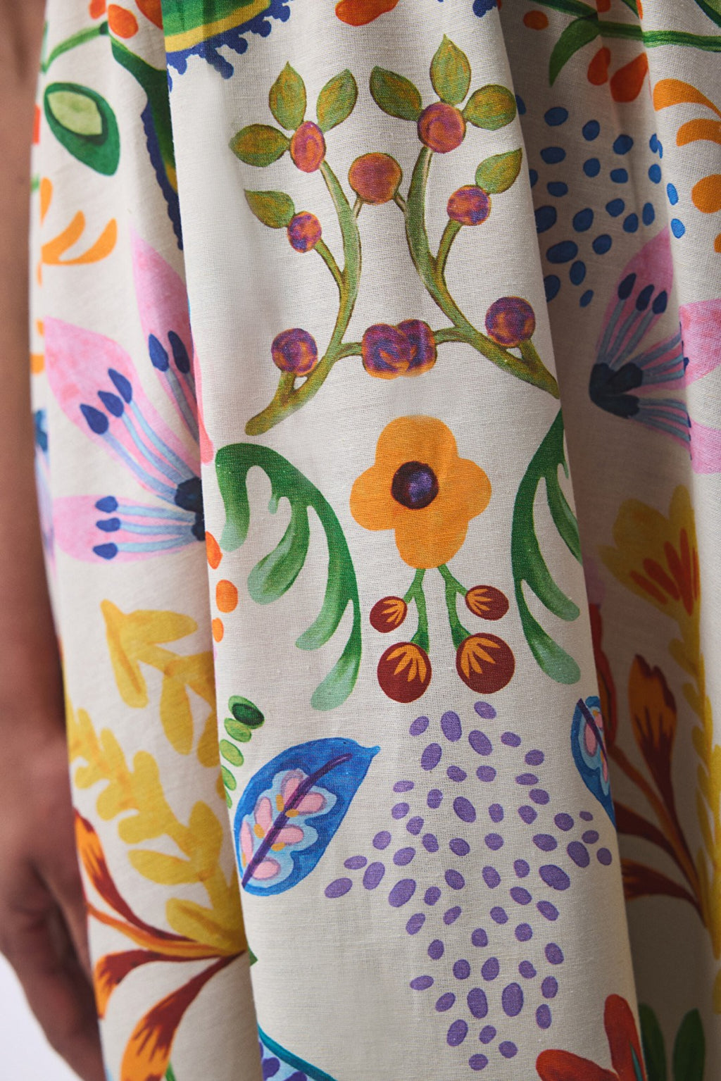 Ila Floral Patterned Maxi V-Neck Beach Dress