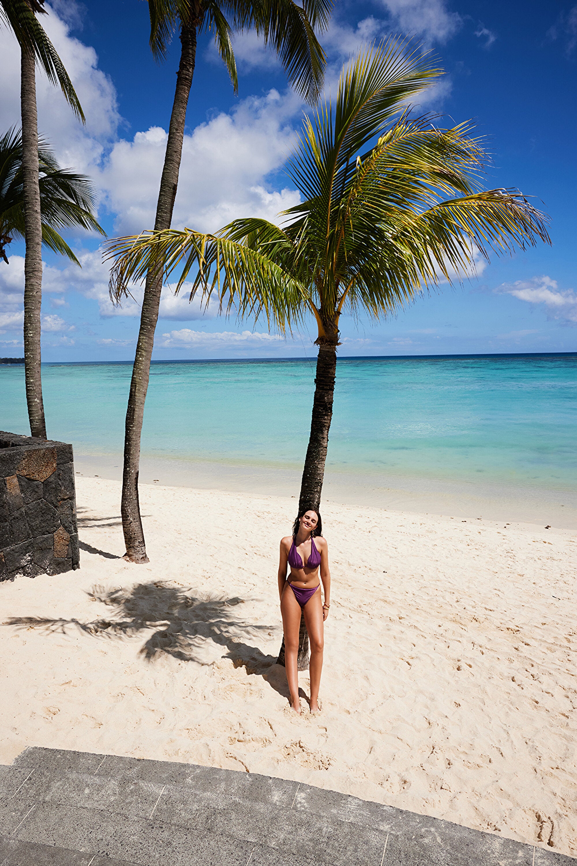 Purple Flora Super Brazilian Bikini Bottom