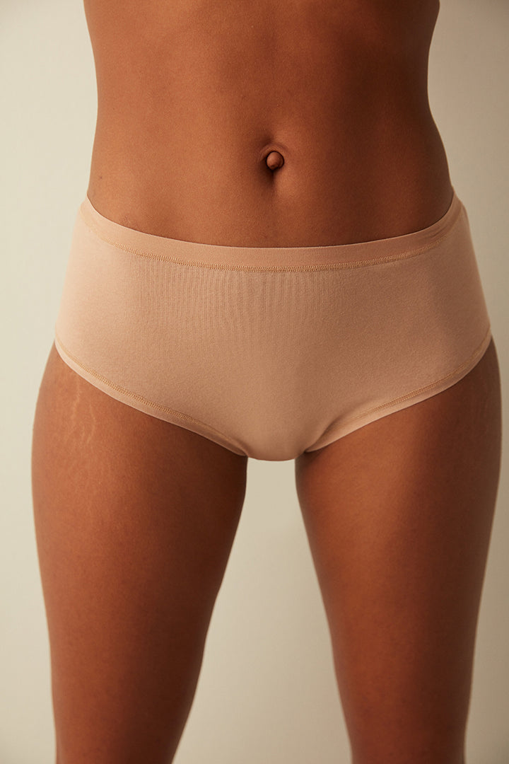 Beige Fresh Basic Cover Slip Panties