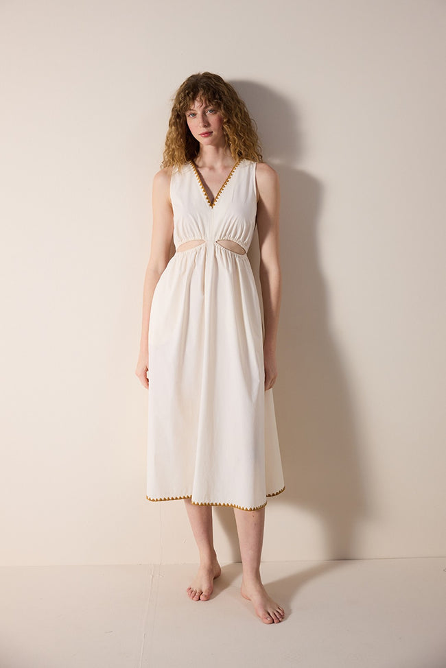 Rita Ecru Dress Hover Image