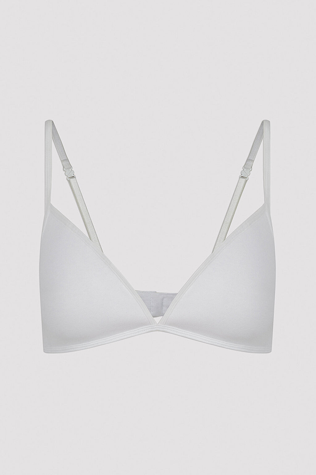 #Hiccamashi White Wire-Free Flex Flexible Bra