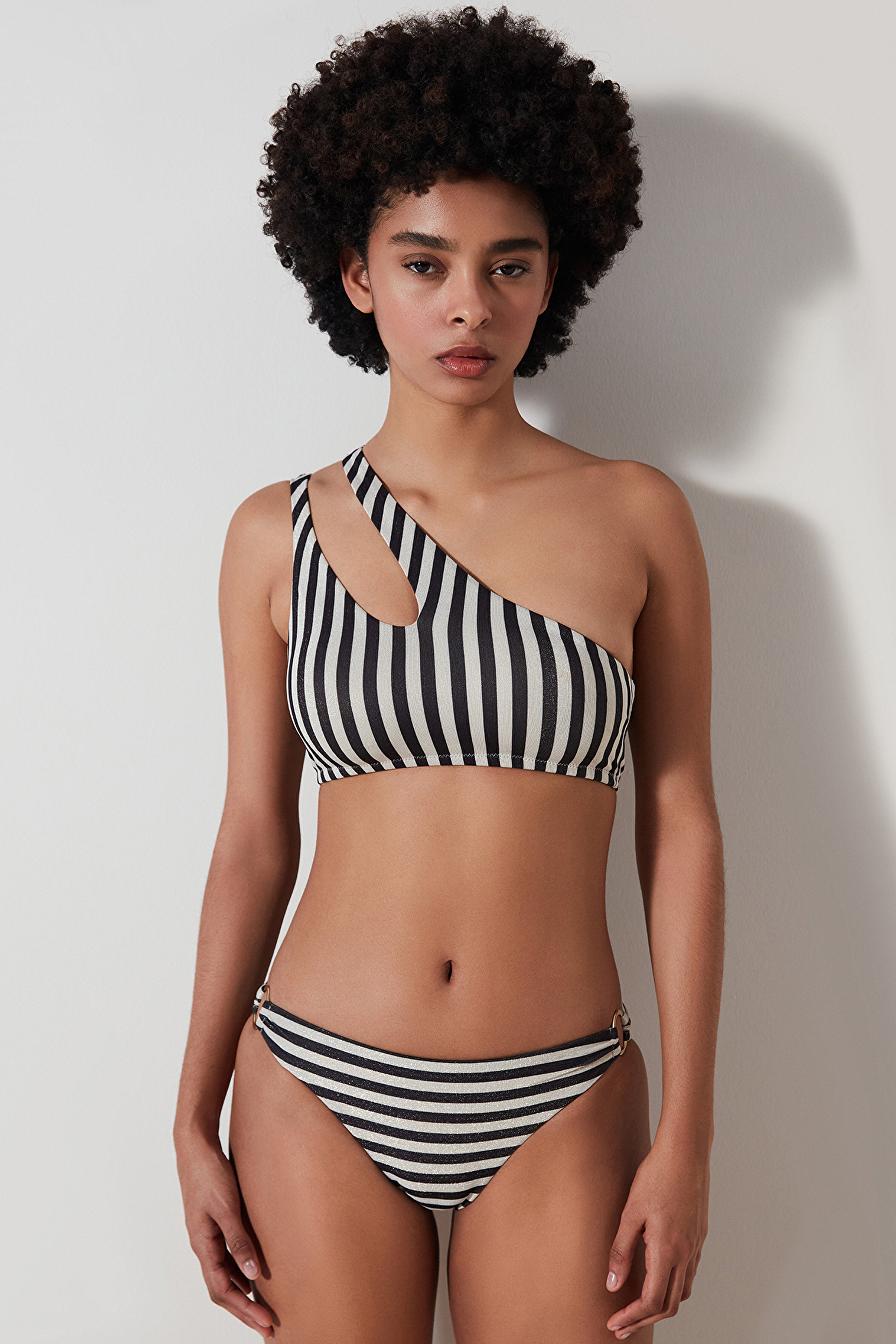 Alia Stripped Bikini Bottom