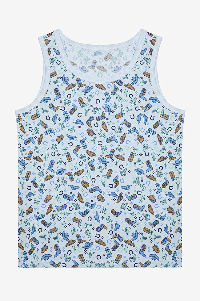 Boy Lucky Boy Optic White 2-Piece Undershirt Main Image