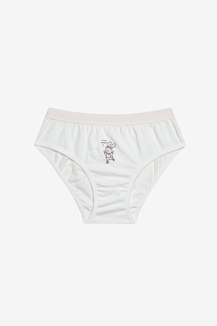 Girls Bunnies 5-Pack Multicolored Slip Panties