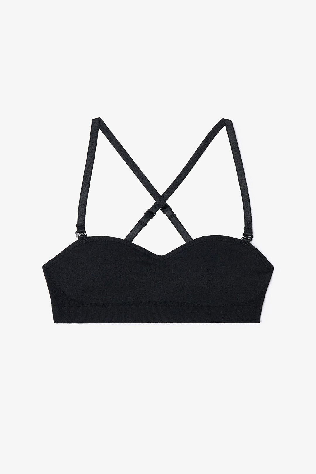 My First Bra Seamless Strapless Padded Black Bra