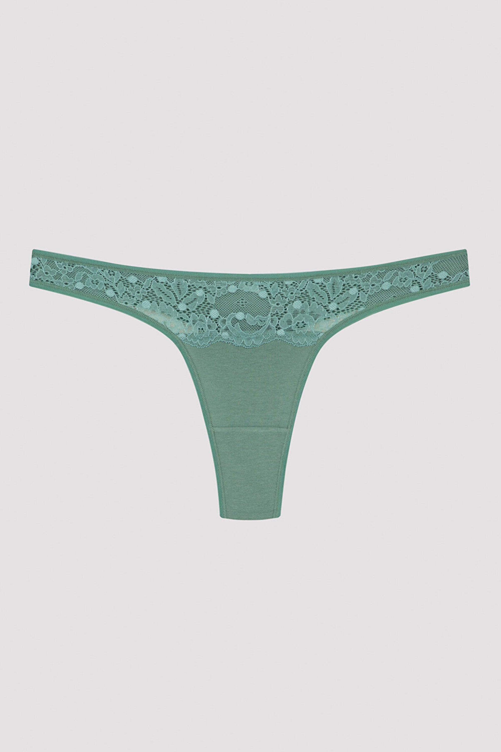 Waterfall Lace Detailed 3In1 Thong