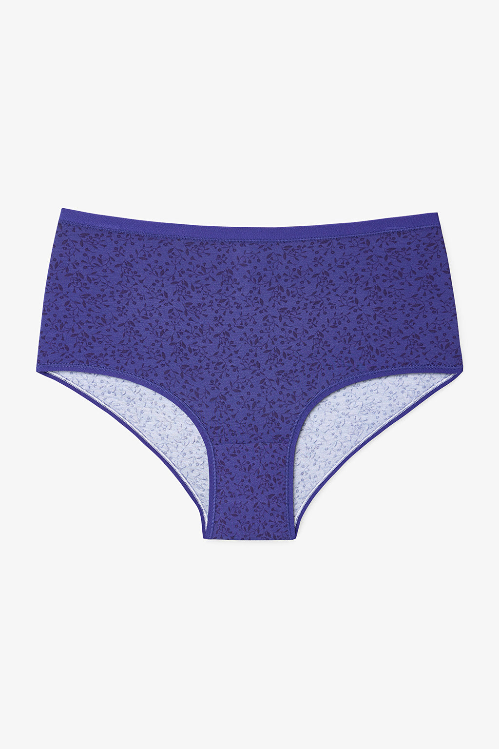 Crunchy Leaf Pattern High Waist 3-Pack Briefs