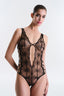 Ange Black Bodysuit - Privee Collection