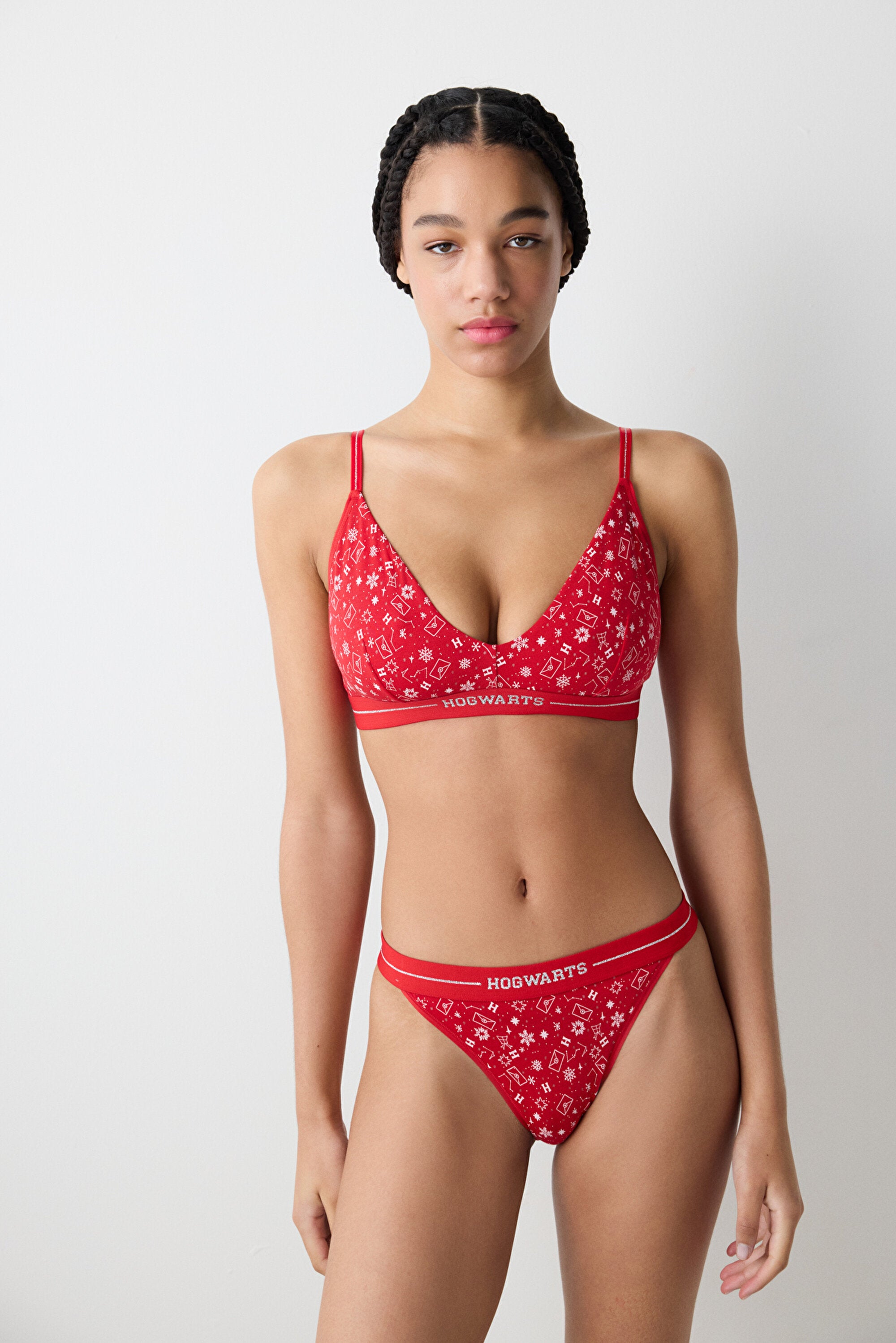 Harry Potter Soft Triangle Red Bra