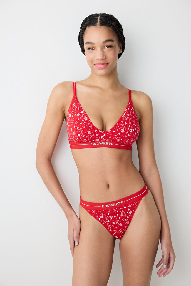 Harry Potter Soft Triangle Red Bra Main Image