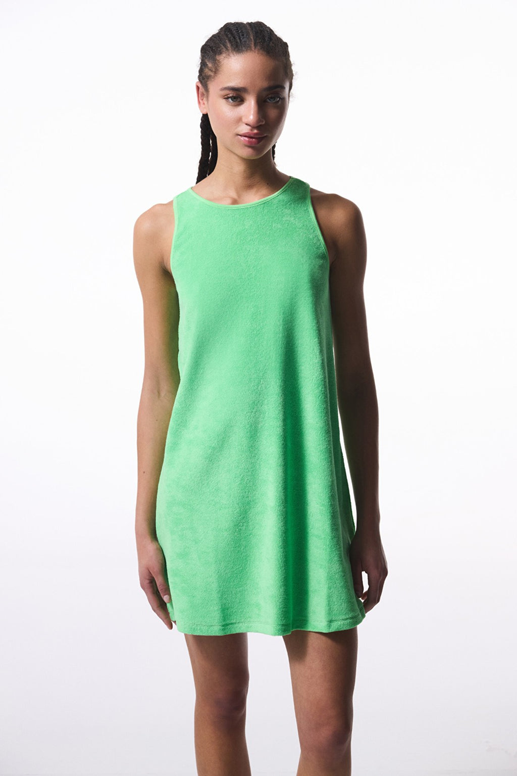 Green Towel Mini Dress