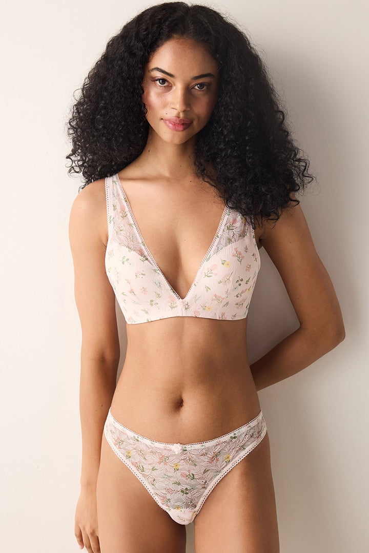 Dreamy Push Up Lace Light Pink Bra