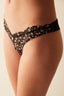 Lotus Floral V Shape Black Brazilian