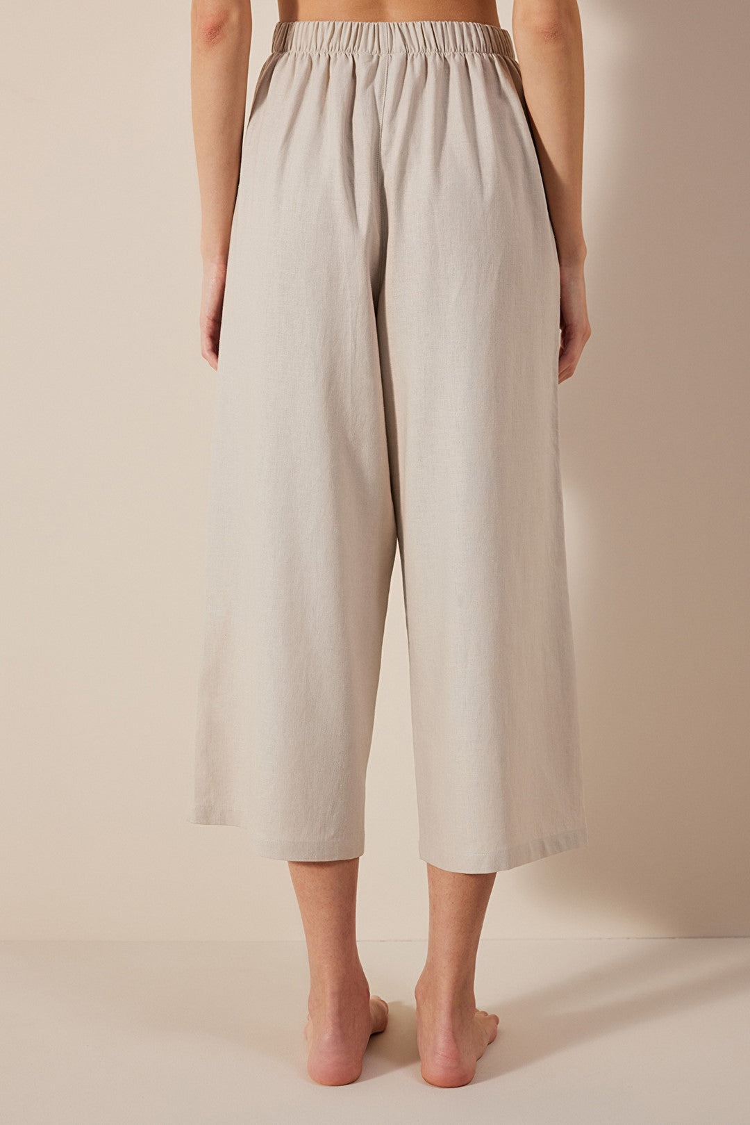 Linen Lena Stone Color Trousers