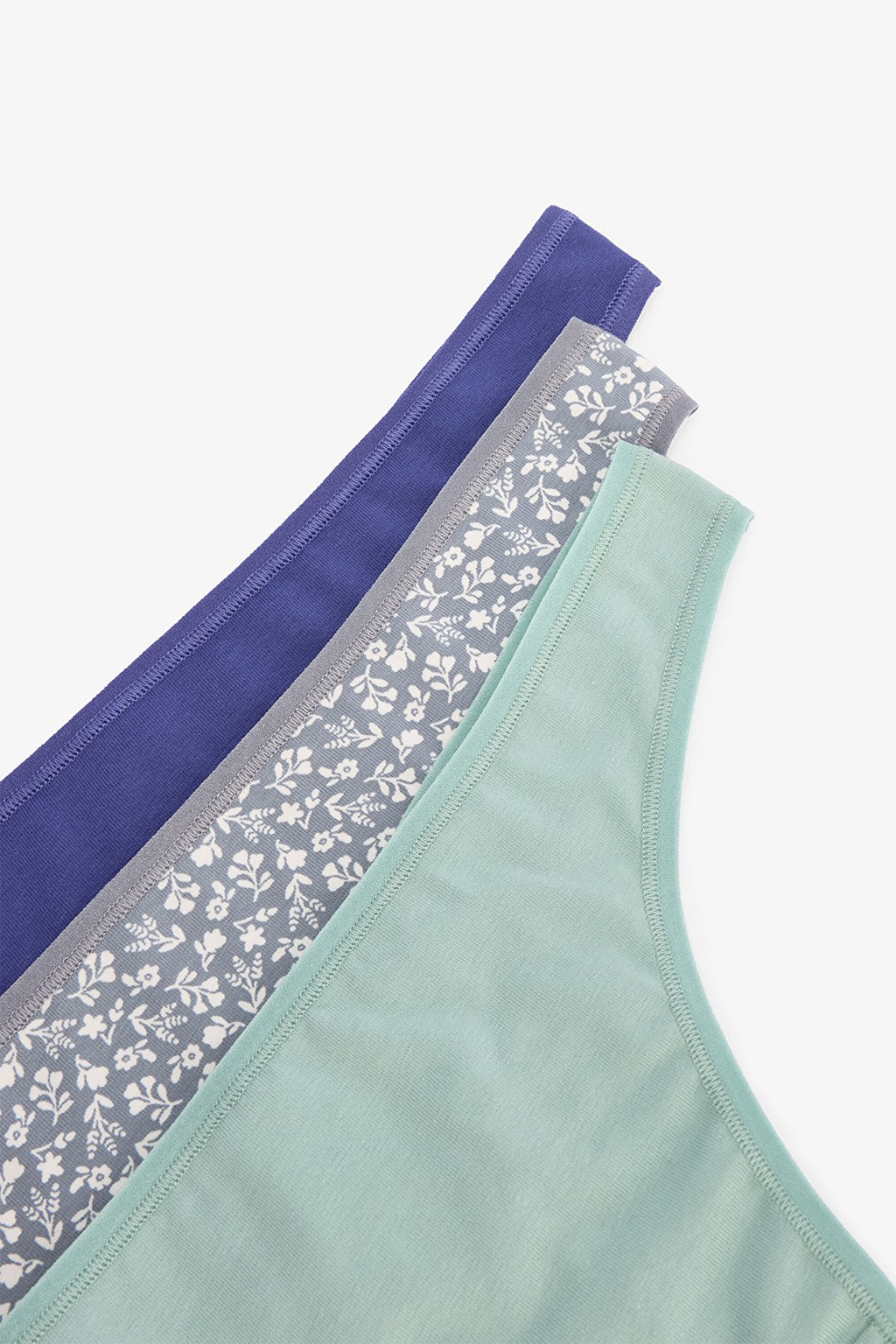 Cherry Bloom Floral Low Waist 3-Pack Thong Panties