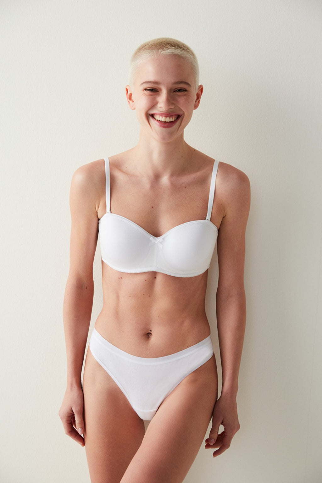 White Underwire Non-Padded Lotus Bra