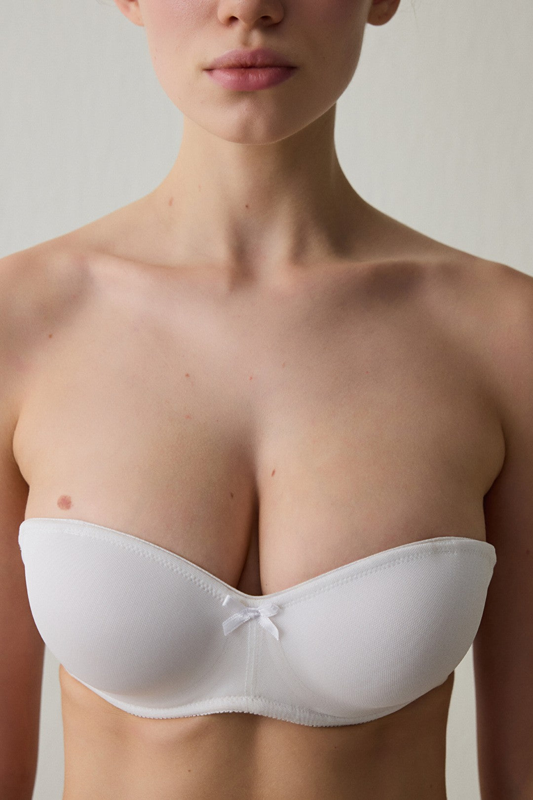 White Underwire Non-Padded Lotus Bra