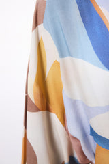 Misty Ethnic Pattern V-Neck Oversize Kimono