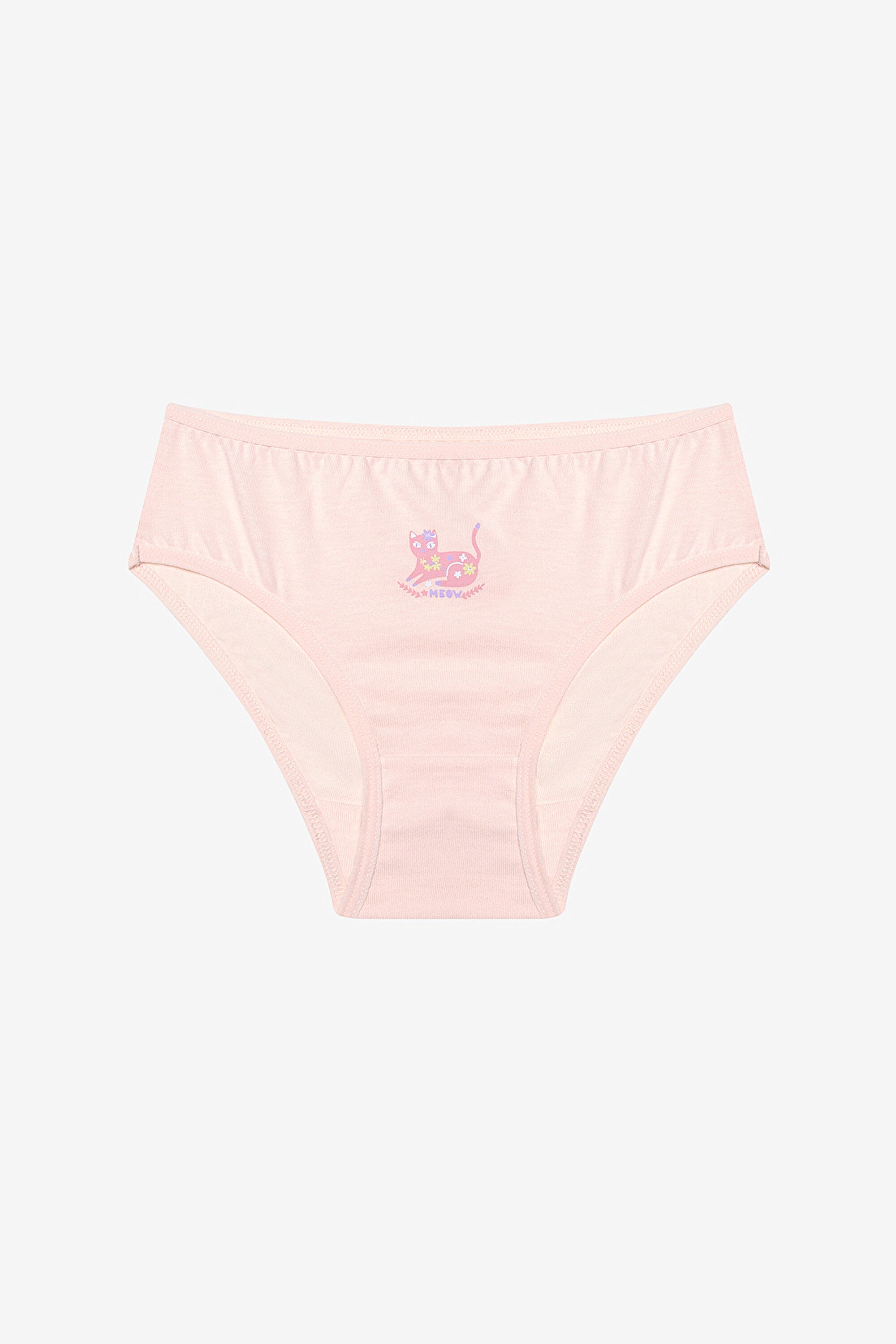 Girl Cute Meow 3-Pack Multicolored Slip Panties
