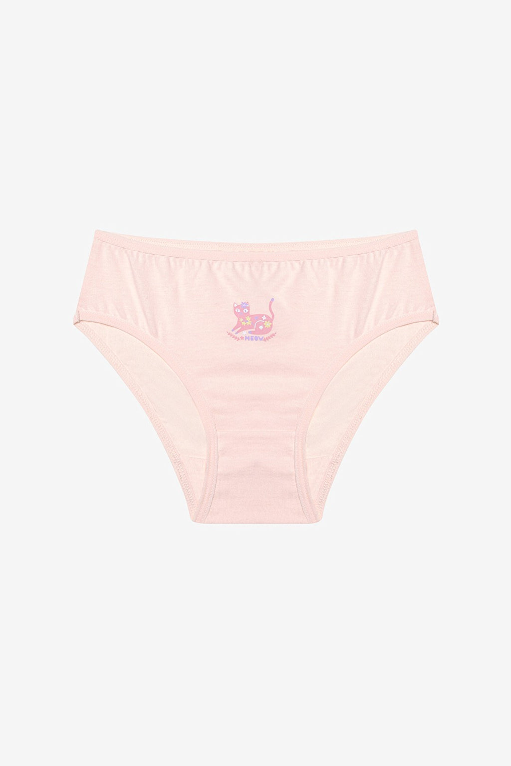 Girl Cute Meow 3-Pack Multicolored Slip Panties