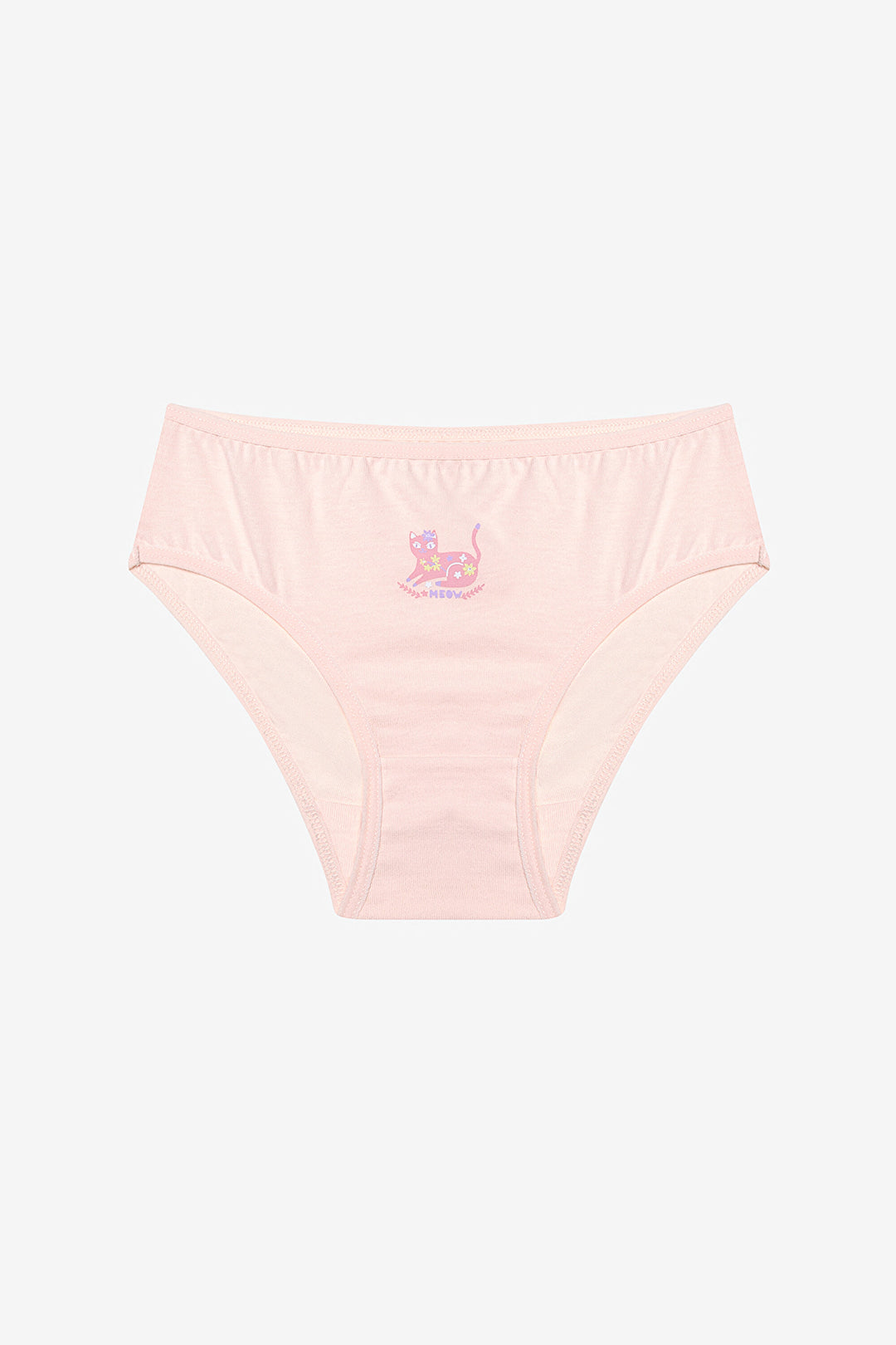 Girl Cute Meow 3-Pack Multicolored Slip Panties