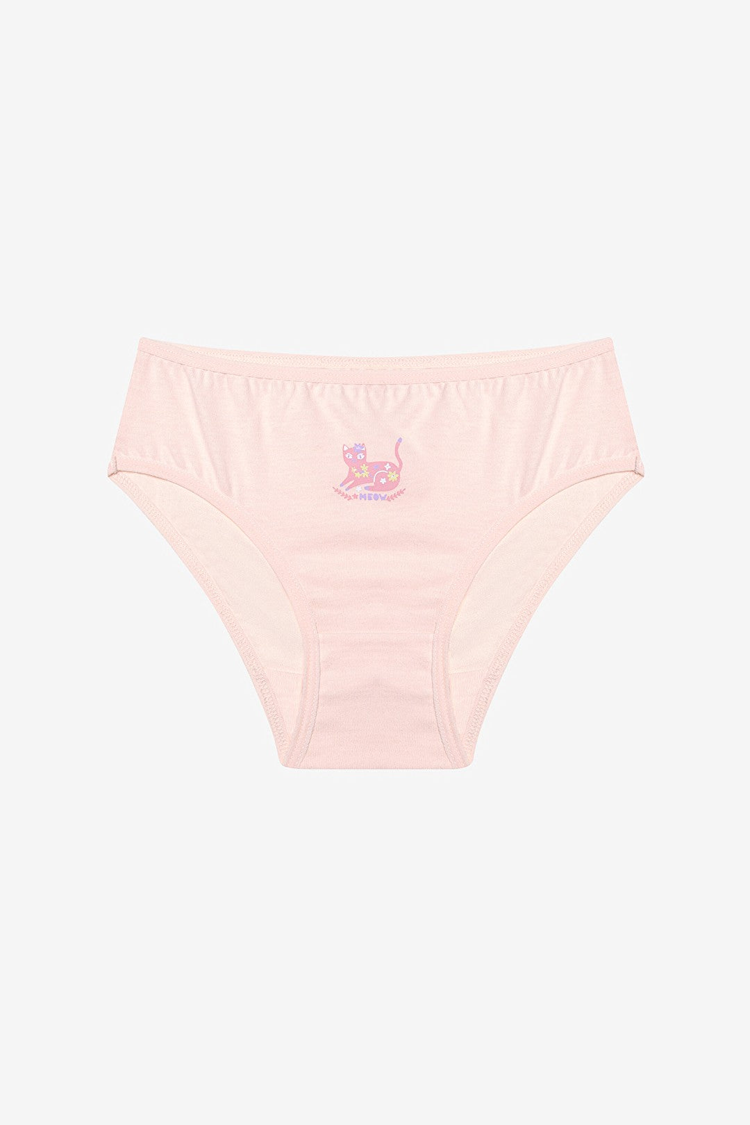 Girl Cute Meow 3-Pack Multicolored Slip Panties