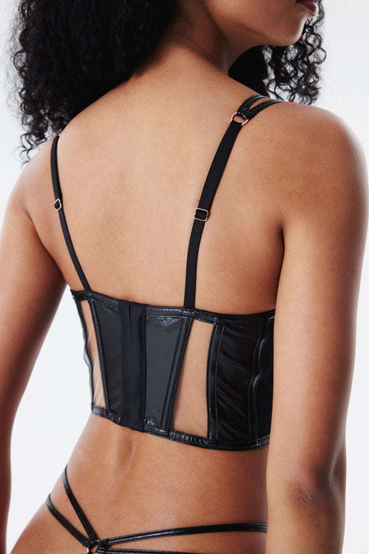 Medusa Black Bustier - Privee Collection