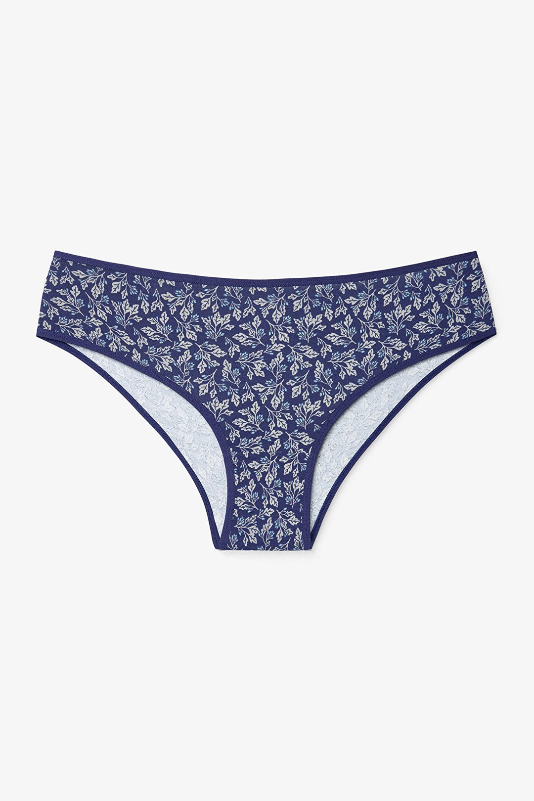 Oceanna 3-Pack Leaf Patterned Cotton Low Waist Briefs