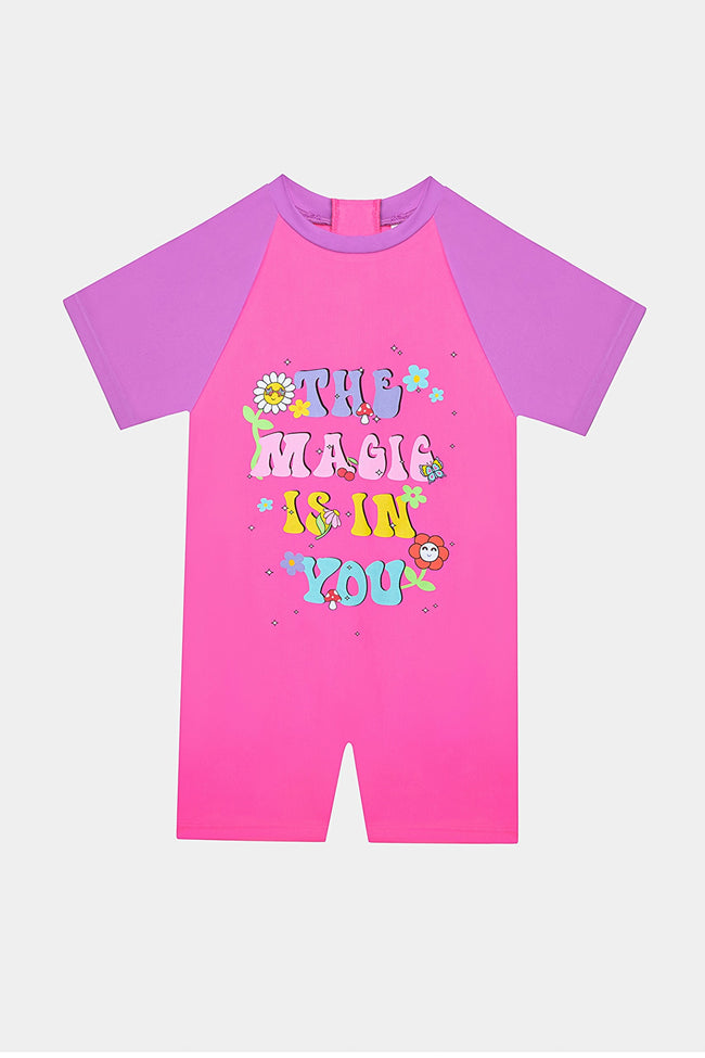 Girls Mermaid UV Suit Hover Image