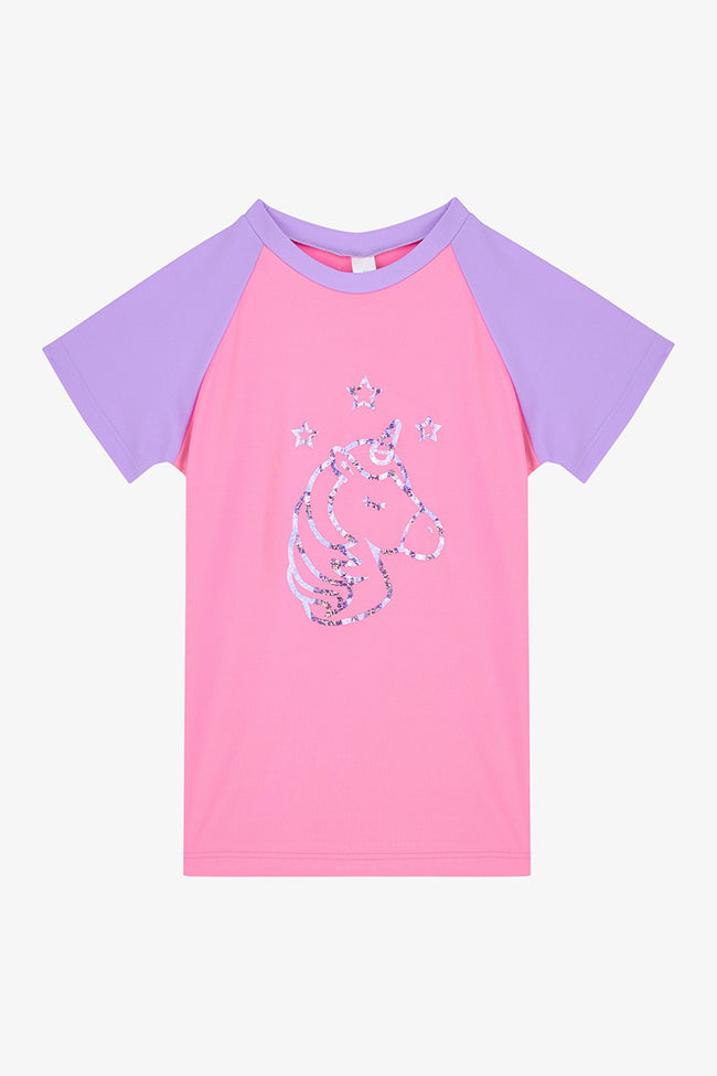 Lilac Girl Sweet Unicorn UV Protection Top Hover Image