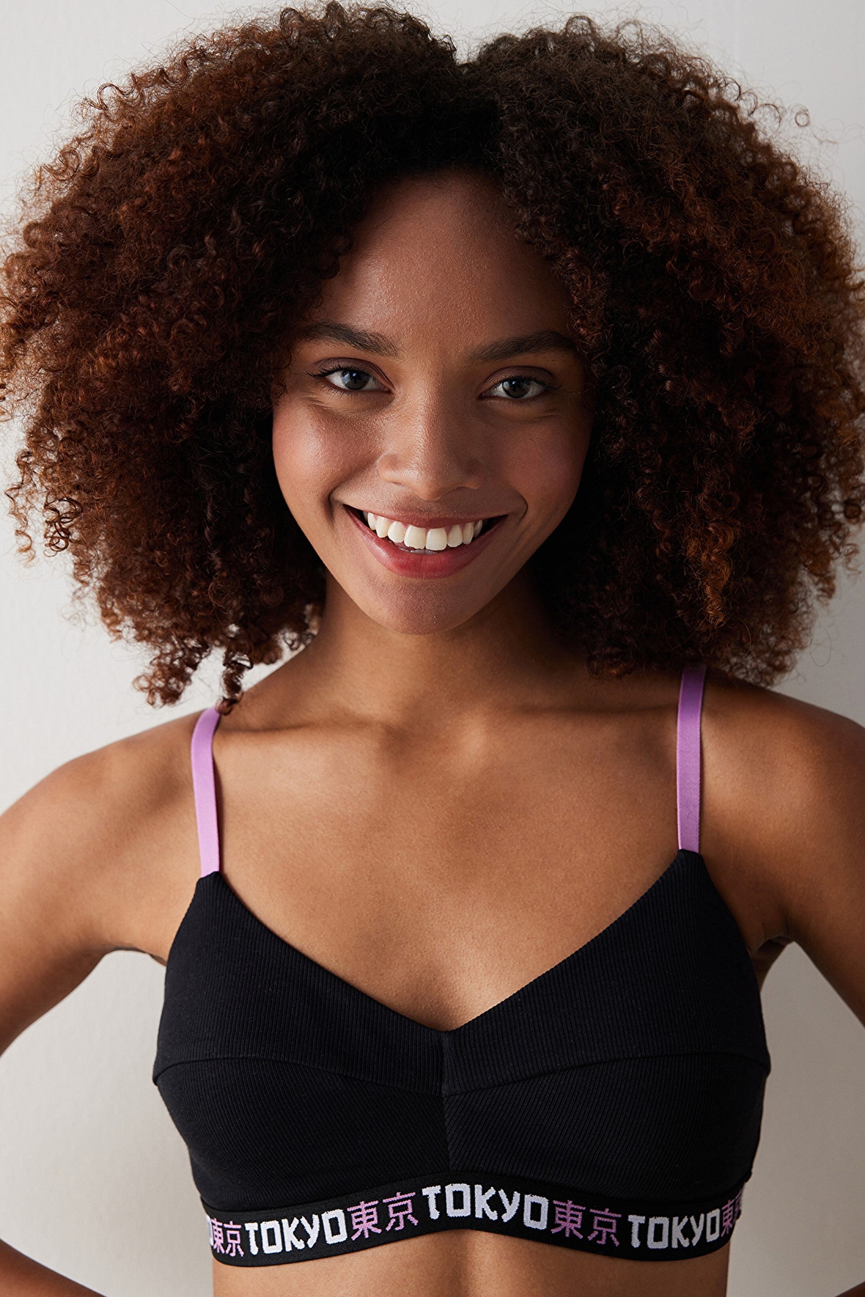 Removable Padded Black Bra